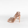 Aquazzura Rose Pink Glitter Heeled Sandals