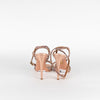 Aquazzura Rose Pink Glitter Heeled Sandals