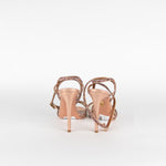 Aquazzura Rose Pink Glitter Heeled Sandals