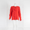 Stella McCartney Red Blouse With Front Frill