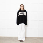 Bella Freud 1970 Black Chunky Knit Jumper