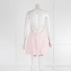 David Koma Neon Pink Gradient Paillettes Front Embellished Mini Dress