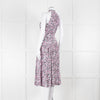 Diane Von Furstenberg Lilac Halterneck Midi Dress with Belt