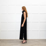 Me + Em Black Knitted Midi Dress with Detachable Neck
