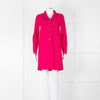 Harris Wharf London Cerise Pink Double Faced Wool Coat