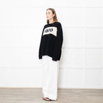 Bella Freud 1970 Black Chunky Knit Jumper
