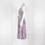 Diane Von Furstenberg Lilac Halterneck Midi Dress with Belt