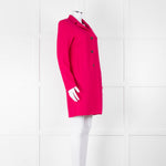 Harris Wharf London Cerise Pink Double Faced Wool Coat