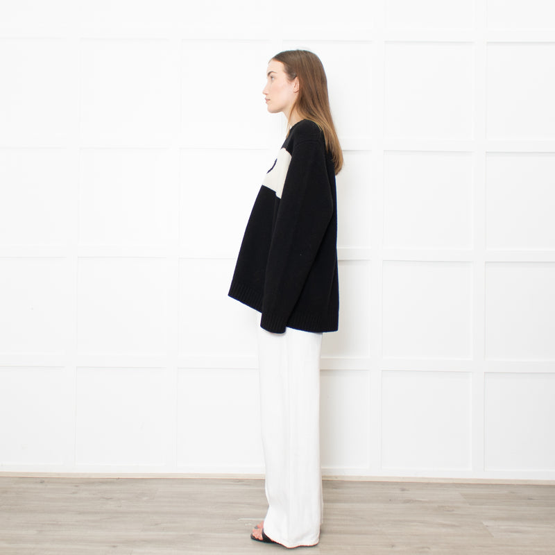 Bella Freud 1970 Black Chunky Knit Jumper