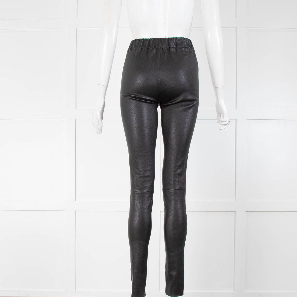 Max & Moi Paris Black Lambskin Leggings