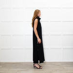 Me + Em Black Knitted Midi Dress with Detachable Neck