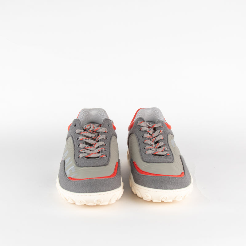 Chanel Grey Red Fabric Interlocking CC 200Sneakers