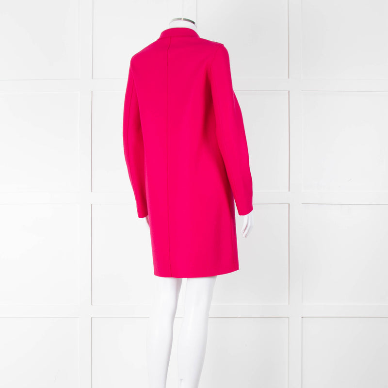 Harris Wharf London Cerise Pink Double Faced Wool Coat