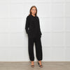 Norma Kamali Black Stretch Collared Jumpsuit