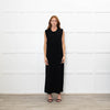 Me + Em Black Knitted Midi Dress with Detachable Neck