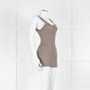 Rosemunde Brown Ribbed Lace Vest