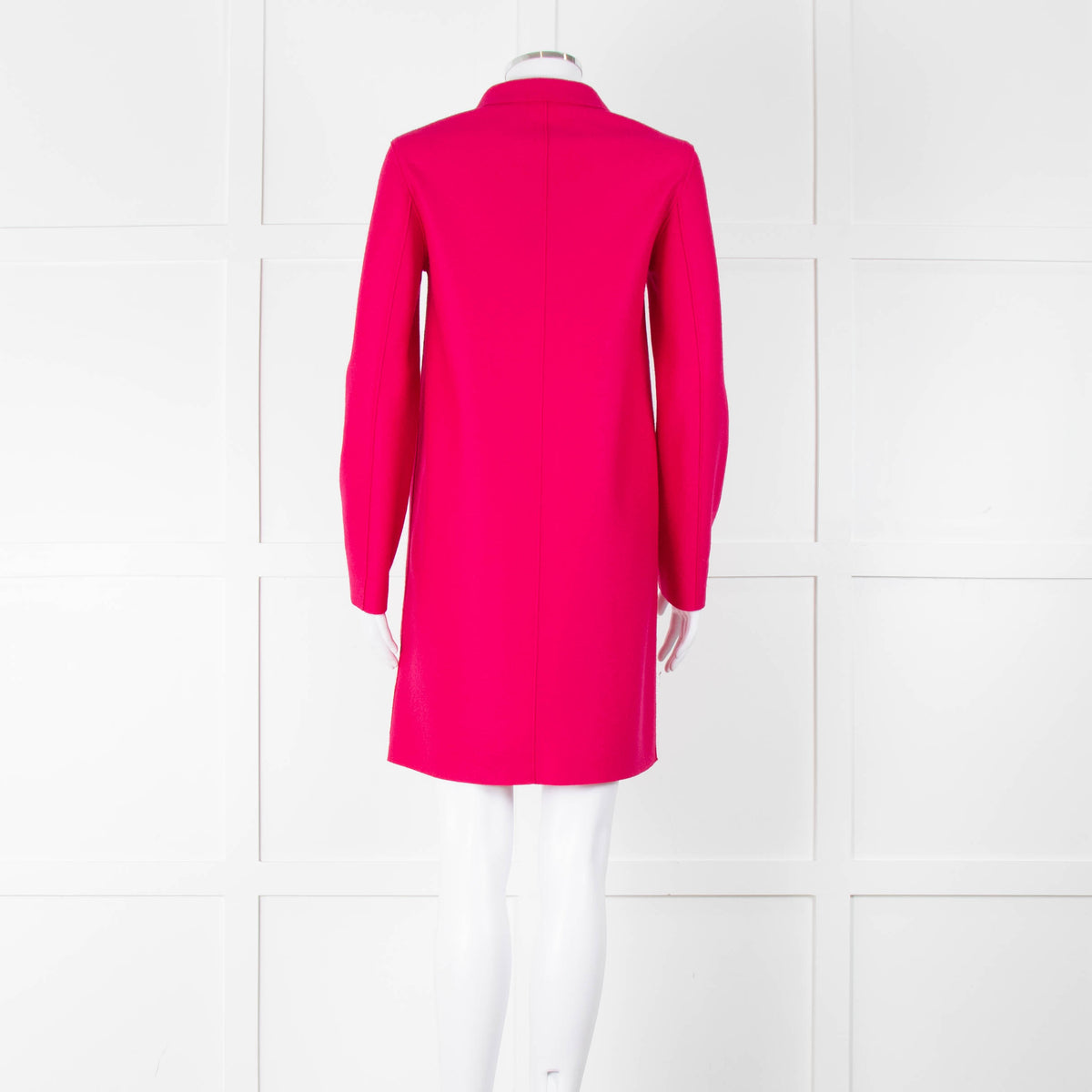Harris Wharf London Cerise Pink Double Faced Wool Coat