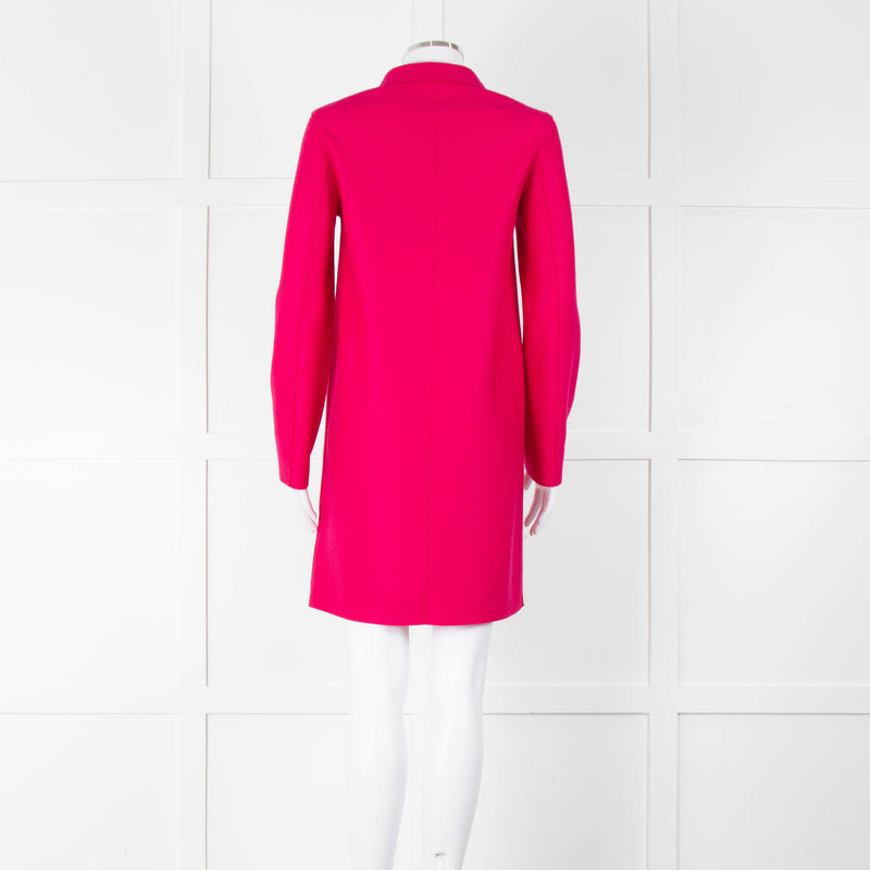 Harris Wharf London Cerise Pink Double Faced Wool Coat