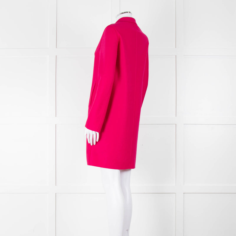 Harris Wharf London Cerise Pink Double Faced Wool Coat