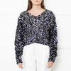 Rotate by Birger Christensen Black Loose Knit Metallic Jumper with Sequins