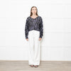 Rotate by Birger Christensen Black Loose Knit Metallic Jumper with Sequins