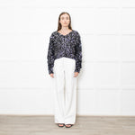 Rotate by Birger Christensen Black Loose Knit Metallic Jumper with Sequins