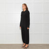 Norma Kamali Black Stretch Collared Jumpsuit