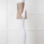 Alaia Beige High Waisted Shorts