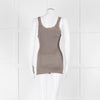 Rosemunde Brown Ribbed Lace Vest