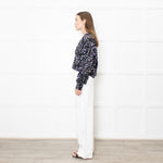 Rotate by Birger Christensen Black Loose Knit Metallic Jumper with Sequins