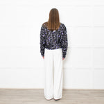 Rotate by Birger Christensen Black Loose Knit Metallic Jumper with Sequins