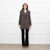 Club Monaco Brown Double Breasted Pea Coat