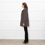Club Monaco Brown Double Breasted Pea Coat