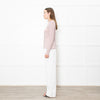 Zadig & Voltaire Deluxe Pink Cashmere Jumper With Diamante Skull