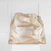 Anya Hindmarch Gold Leather Elrod Tote Bag