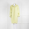 Joseph Yellow Unlined Wool And Silk Coat