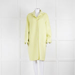 Joseph Yellow Unlined Wool And Silk Coat