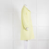 Joseph Yellow Unlined Wool And Silk Coat