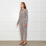 A.L.C Snake Print Jumpsuit with Drawstring Waist