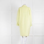 Joseph Yellow Unlined Wool And Silk Coat