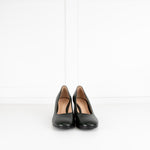 Gianvito Rossi Dark Green Round Toe Block Heel Shoes