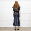 Vince Petrol Blue Sleeveless Maxi Dress With Strng Belt