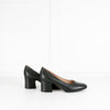 Gianvito Rossi Dark Green Round Toe Block Heel Shoes