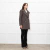 Club Monaco Brown Double Breasted Pea Coat