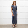 Vince Petrol Blue Sleeveless Maxi Dress With Strng Belt