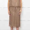 Vince Fawn Beaded Midi Skirt