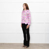 Cras Jadecras Pink Floral Quilted Jacket