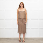 Vince Beaded Brown Camisole