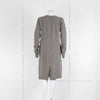 S Max Mara Grey Pattern Cashmere Blend Midi Cardigan