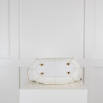 Jimmy Choo White Calfskin Gold Hardware Crossbody Bag